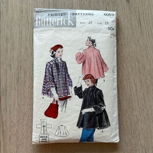 Butterick 6069 Vintage Sewing Pattern